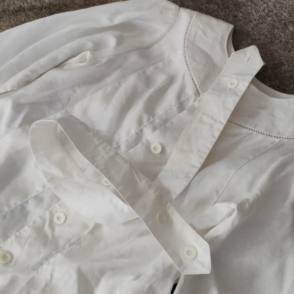Laura Ashley Vintage Irish Linen Dress Girls 7-8 Years With Flaw